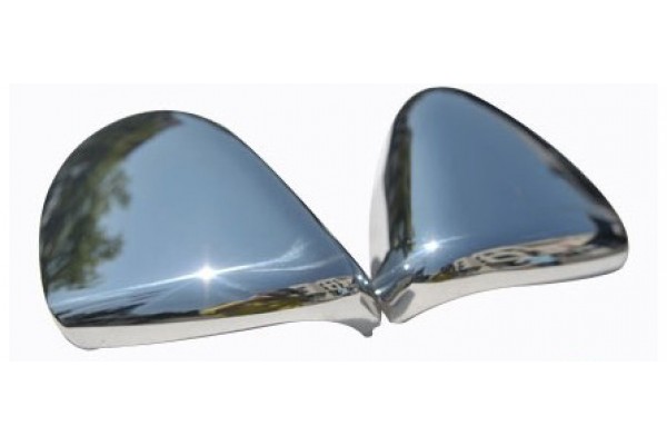 Omtec Καπάκια Καθρεφτών Χρωμίου 2Τεμ Μεταλλικά για VW Golf 6 3/5D/SW 2010-2013/ VW Touran MPV 2010+