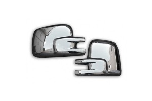 Omtec VW T4 Transporter / Caravelle 1990-2003 Πλαστικά Καπάκια Καθρεφτών Χρωμίου 2τμχ