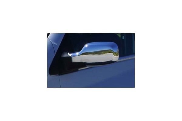 Omtec Καπάκια Καθρεπτών Χρωμίου Μεταλλικά 2τμχ Renault Clio III HB 5D/3D/SW 2006-2010
