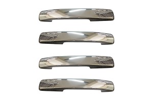 S-dizayn Χερούλια Πόρτας Χρώμιο Μεταλλικά 4-Door 4τμχ Nissan Navara D40 2006