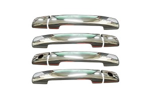 S-dizayn Χερούλια Πόρτας Χρώμιο Μεταλλικά 4-Door 4τμχ (Διπλή Τρύπα) Nissan Navara D40 2006