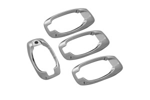 Peugeot Bipper 2008+ Πλαισια Χερουλια Πορτας Χρωμιο Μεταλλικα 4ΤΕΜ.