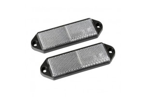 Lampa Αντανακλαστικά Λευκά Euro-Norm 90x35mm 2τμχ