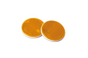 Lampa Αντανακλαστικά Στρογγυλά Πορτοκαλί 70mm 2τμχ