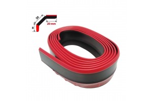 Simoni Racing Spoiler Universal Lip 2.5m Κόκκινο/Μαύρο