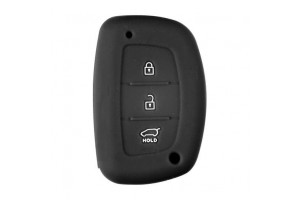 Hyundai TYPE-2 Καλυμμα Κλειδιων Σιλικονης Μαυρο Χρωμα 1ΤΕΜ.