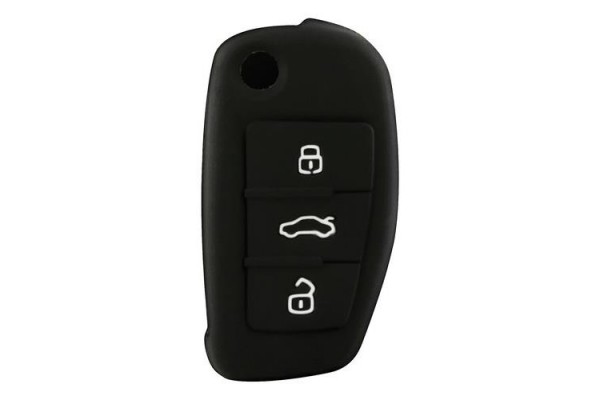Audi TYPE-1 Καλυμμα Κλειδιων Σιλικονης Μαυρο Χρωμα 1ΤΕΜ.