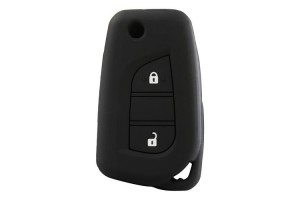 CITROEN/TOYOTA TYPE-4 Καλυμμα Κλειδιων Σιλικονης Μαυρο Χρωμα 1ΤΕΜ.