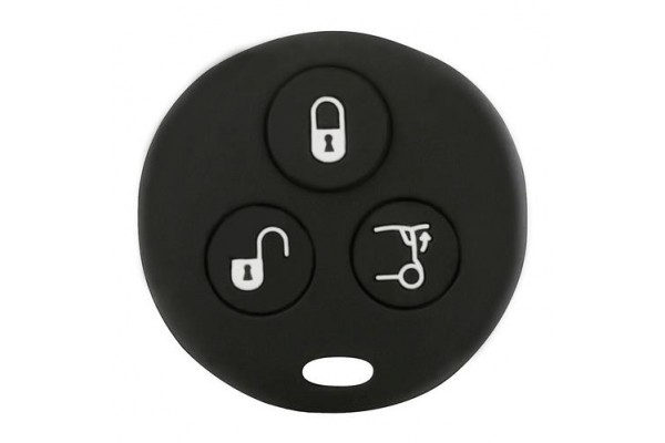 Smart TYPE-3 Καλυμμα Κλειδιων Σιλικονης Μαυρο Χρωμα 1ΤΕΜ.