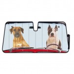 Αξεσουαρ Αυτοκινητου Εσωτερικη Ηλιοπροστασια Παρμπριζ Premium Two Dogs (68 Χ 147 cm)