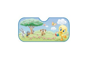 Ηλιοπροστασια Παρμπριζ 130x60  Βεντουζα WB Baby Tweety + Friends