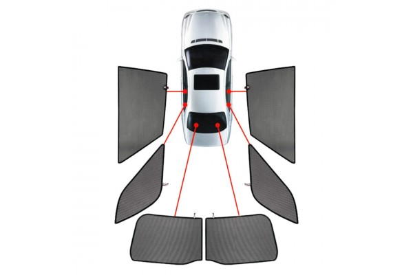 VW Tiguan Allspace (LWB) 5D 2016> Κουρτινακια Μαρκε (6 ΤΕΜ.)