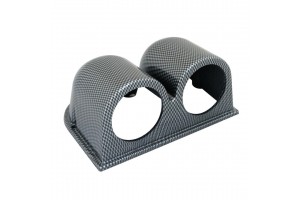 Simoni Racing Βάση Οργάνων Αυτοκινήτου Διπλή Carbon 52mm