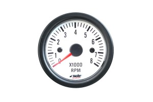 Simoni Racing White Line Στροφόμετρο Αυτοκινήτου 52mm