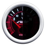 Στροφομετρο 0-10000rpm 52mm 2 Inch Μαυρο Με Κοκκινο Φωτισμο