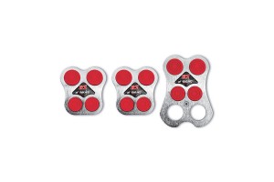 Simoni Racing K1 Σετ Πεταλιέρες Αυτοκινήτου Universal Αλουμινίου Κόκκινες 3τμχ