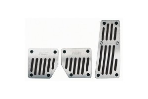 Lampa Touring Ped-7 Pilot Σετ Πεταλιέρες Αυτοκινήτου Universal Αλουμινίου Ασημί 3τμχ