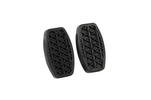 Lampa Σετ Πεταλιέρες Αντιολισθητικές Αυτοκινήτου για Fiat από Λάστιχο Μαύρες 2τμχ