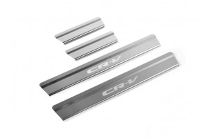 Rival Μαρσπιέ Εσωτερικά Χρώμιο Αυτοκόλλητα 4τμχ Honda CR-V 2017