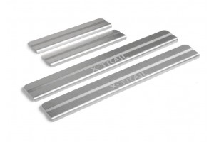 Nissan X-TRAIL 2015-2018 /2018+ Μαρσπιε Εσωτερικα Χρωμιο Αυτοκολλητα 4ΤΕΜ.