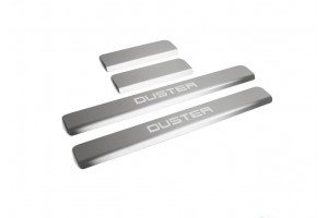 Renault Duster 2010-2018 Μαρσπιε Εσωτερικα Χρωμιο Αυτοκολλητα 4ΤΕΜ.