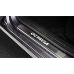 Skoda Octavia A7 2013+ Μαρσπιε Εσωτερικα Χρωμιο Αυτοκολλητα 4ΤΕΜ.