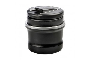 ΣΤΑΧΤΟΔΟΧΕΙΟ-ΤΑΣΑΚΙ-ΠΟΤΗΡΟΘΗΚΗ-ΚΑΛΑΘΑΚΙ Σκουπιδιων Μαυρο Με Φως Μπλε ASH-TRAY 2in1 85x95mm