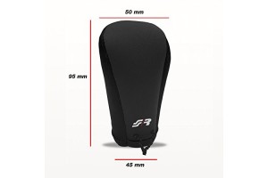 Καλυμμα Για Πομολο Ταχυτητων Gear Knob Cover Μαυρο Μικροφιμπρα