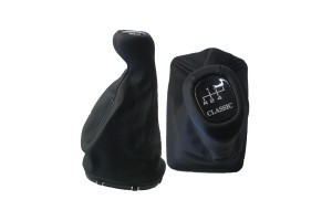 Americat Πόμολο Ταχυτήτων με Φούσκα Δερματίνη Μαρκέ για Mercedes E-Class W210 1995+ Έκδοση Classic