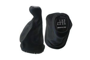 Πόμολο Ταχυτήτων Με Φούσκα Δερματίνη Μαρκέ Για Mercedes C-KLAS W203 2000+ΕΚΔΟΣΗ Amg