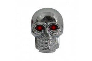 Bottari Πόμολο Ταχυτήτων Σχέδιο Νεκροκεφαλή Χρώμιο/Κόκκινα Μάτια