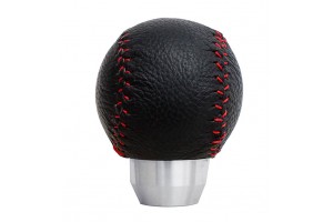 Πομολο Ταχυτητων Cruise ΜΑΥΡΟ/ΧΡΩΜΙΟ Με Κοκκινη Ραφη