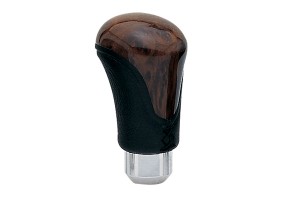 Luisi Corto Πόμολο Ταχυτήτων Ξύλινο / Χρώμιο Καφέ