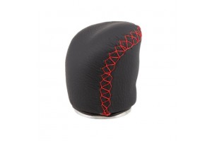 Simoni Racing Special Pelle Red Seam Πόμολο Ταχυτήτων Δερματίνη Μαύρο