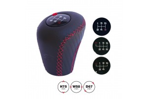 Simoni Racing Πόμολο Ταχυτήτων Slick Μαύρο/Κόκκινο