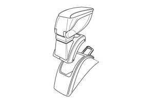 Lampa Τεμπέλης Αυτοκινήτου Renault Megane ΙΙΙ 2002-2008