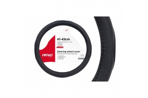 AMiO Κάλυμμα Τιμονιού XL Μαύρο 41cm / 43cm