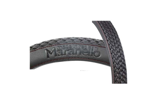 Kαλυμμα Τιμονιου Maranello Φ33/37 Μαυρο Κοκκινη Ραφη