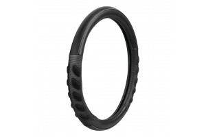 Lampa Καλυμμα Τιμονιου Spa (M) 37/39cm Δερματινη ΜΑΥΡΟ/ΓΚΡΙ Αοσμο ECO-FRIENDLY