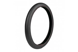 Καλυμμα Τιμονιου SKIN-COVER 37/39cm (M) Μαυρο Με Κοκκινη Ραφη Ελαστικο 2mm Παχος