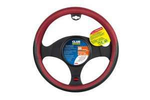 Καλυμμα Τιμονιου Club ΜΑΥΡΟ/ΜΠΟΡΝΤΟ Χρωμα 37/39cm Αοσμο ΟΙΚΟΛΟΓΙΚΟ/ Μη ΤΟΞΙΚΟ/ Ανακυκλωσιμο Υλικο