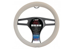 Fiat 500 Καλυμμα Τιμονιου Μπεζ Για Fiat 500 37-39cm 50% ΔΕΡΜΑ+50% Βαμβακερο