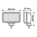 Lampa Maxtel Προβολέας 130W 12/24V 20.3cm 1τμχ - Λευκό