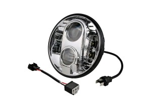 Φαναρι Στρογγυλο 7 Ιντσων ME 8LED Cree (XML-10W) 9-36V 6000-6500K Chrome