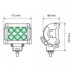 Lampa WL-7 Μπάρα Φωτισμού LED 18W 10-30V 1560lm 11.2cm