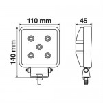 Lampa WL-13 Προβολέας LED 15W 12/24V 1200lm 11cm