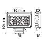 Προβολεας WL-14 10/30V 33LED 6W 726LM 6.000K Με Φως Διαθλασης Αδιαβροχος 95x55mm 1ΤΕΜ.