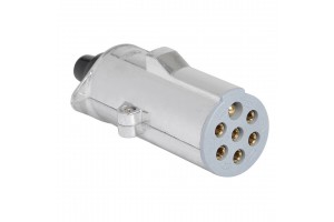 Lampa Πρίζα Κοτσαδόρου Μεταλλική Ασημί 24S 24V 7pin