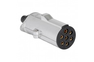 Lampa Πρίζα Κοτσαδόρου Μεταλλική Μαύρη 24N 24V 7pin