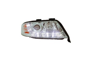 Diederichs Dayline Μπροστινά Φανάρια LED για Audi A6 1997-2001 Chrome 2τμχ